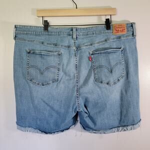 Levis Denim Jean Shorts Sz 24 W 7" Inseam Western Boho Cowgirl Country Casual